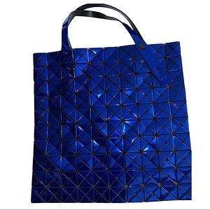RARE Issey Miyake Bao Bao Platinum Blue Shopper Tote